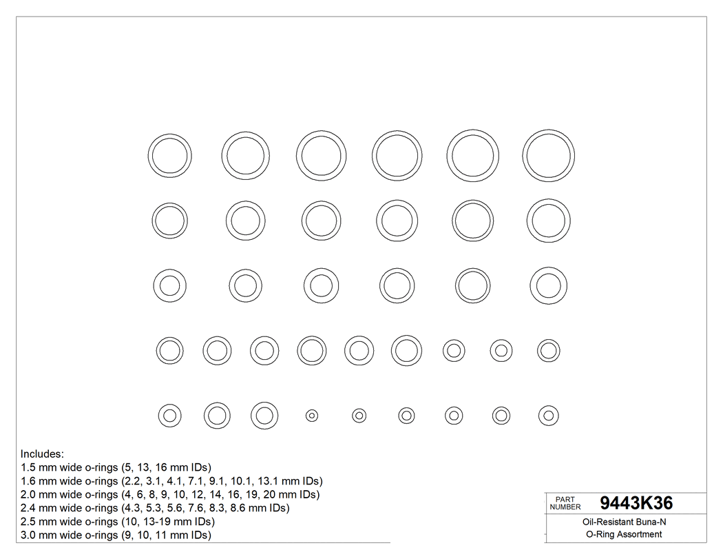 Technical drawing - 9443K36